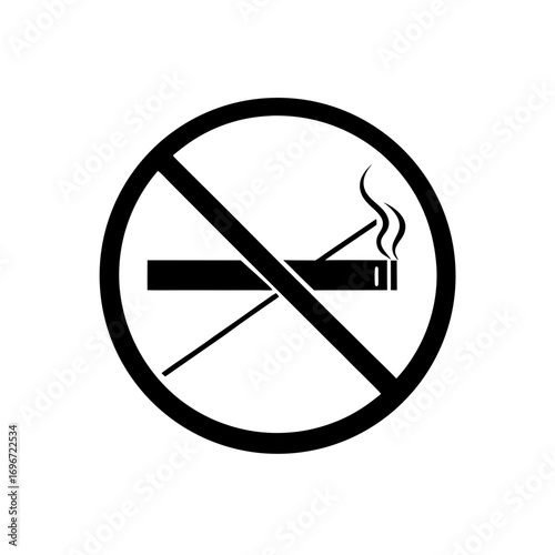 Illustration of a no smoking prohibition