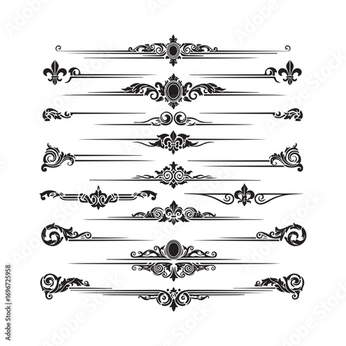 Ornate Decorative Borders and Dividers Collection