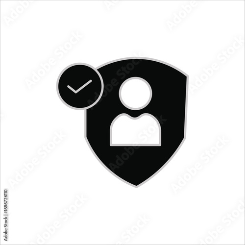 trustworthy icons. simple solid vector illustration