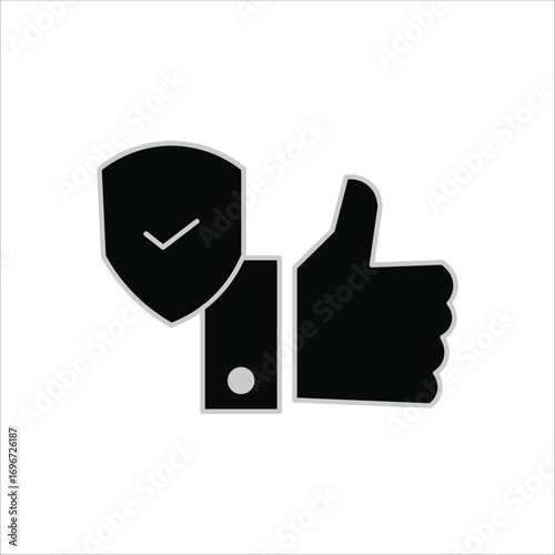 reliable icons. simple solid vector illustration