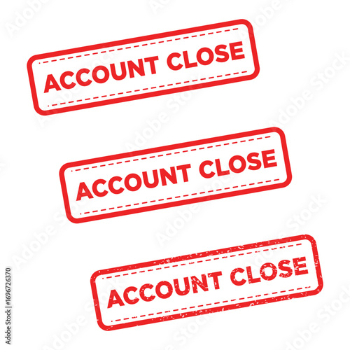 Account Close with graphic stamp