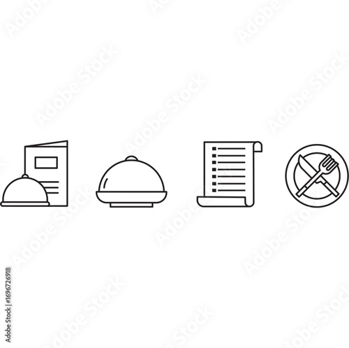 Catering icon set. Containing...