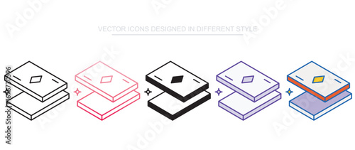 Quadro em tela Business Card icon design with white background stock illustration
