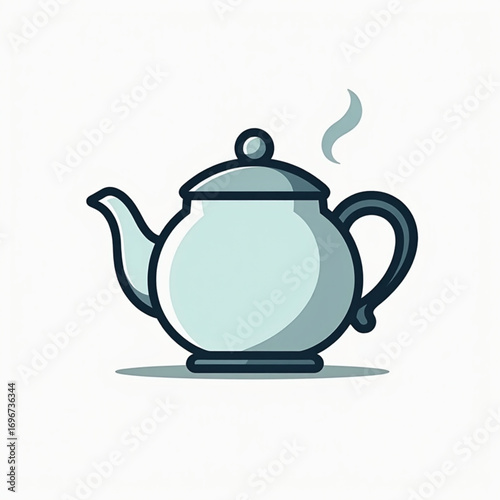 Teapot with a cup
