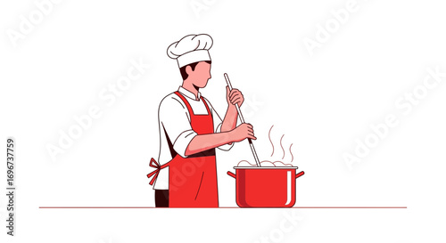 A Culinary Professional Preparing Dishes with Precision in the Kitchen Setting
