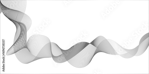 modern dynamic and seamless abstract tech Smooth flowing wave blending lines forming elegant dynamic abstract pattern for modern creative backgrounds.