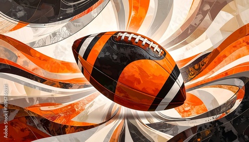 Abstract football image