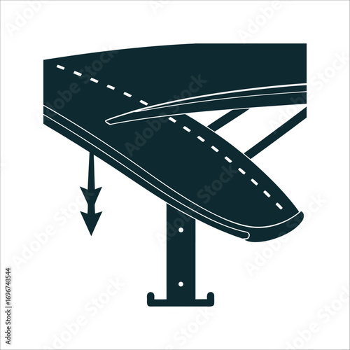 DRS Adjustable Open Wing Rear Flap Illustration DRS Open Wing Adjustable rear flap