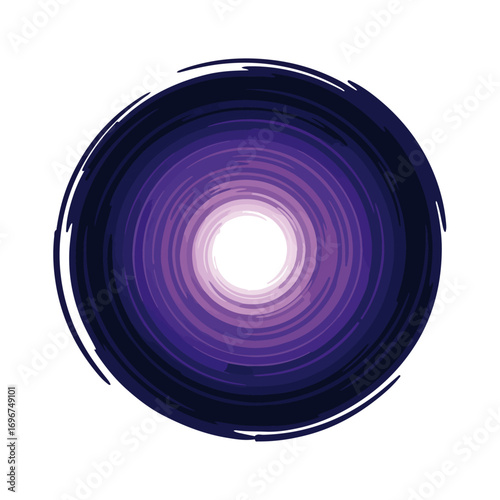 Abstract Purple Swirl With Light Center