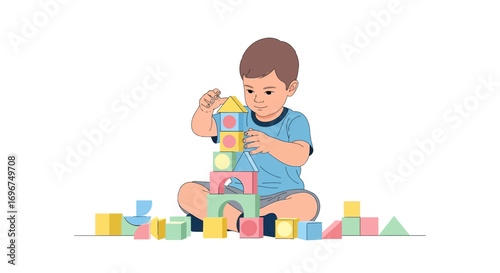 Child's Cognitive Development: Building Blocks of Imagination and Early Childhood Playtime