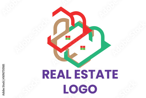 A sleek, minimalist, and sophisticated logo that blends classic real estate motifs with contemporary design. It aims to evoke feelings of stability, growth, and aspiration, suitable for a high-end or 