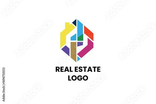 A sleek, minimalist, and sophisticated logo that blends classic real estate motifs with contemporary design. It aims to evoke feelings of stability, growth, and aspiration, suitable for a high-end or 