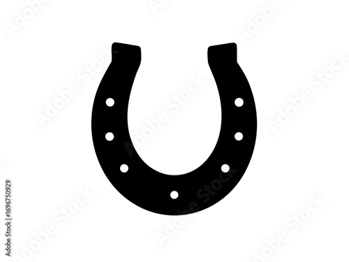 Horseshoe simple   silhouette vector,Horseshoe icon
