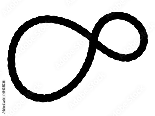 Rope  black silhouette vector,rope circle  icon