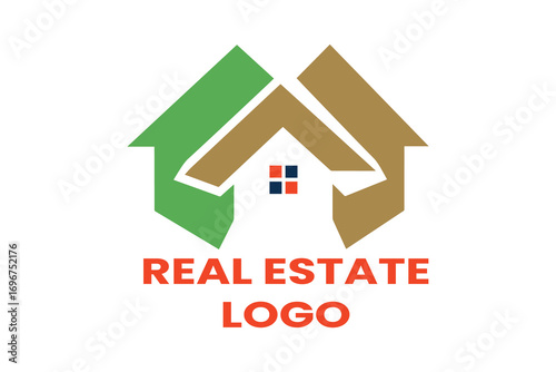 A sleek, minimalist, and sophisticated logo that blends classic real estate motifs with contemporary design. It aims to evoke feelings of stability, growth, and aspiration, suitable for a high-end or 