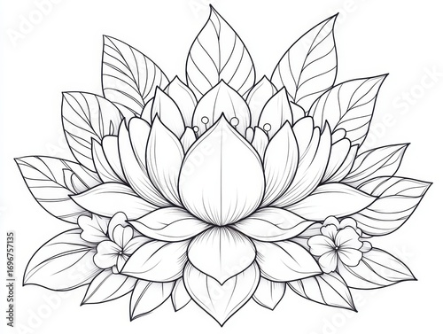 Ornate Lotus Flower Design