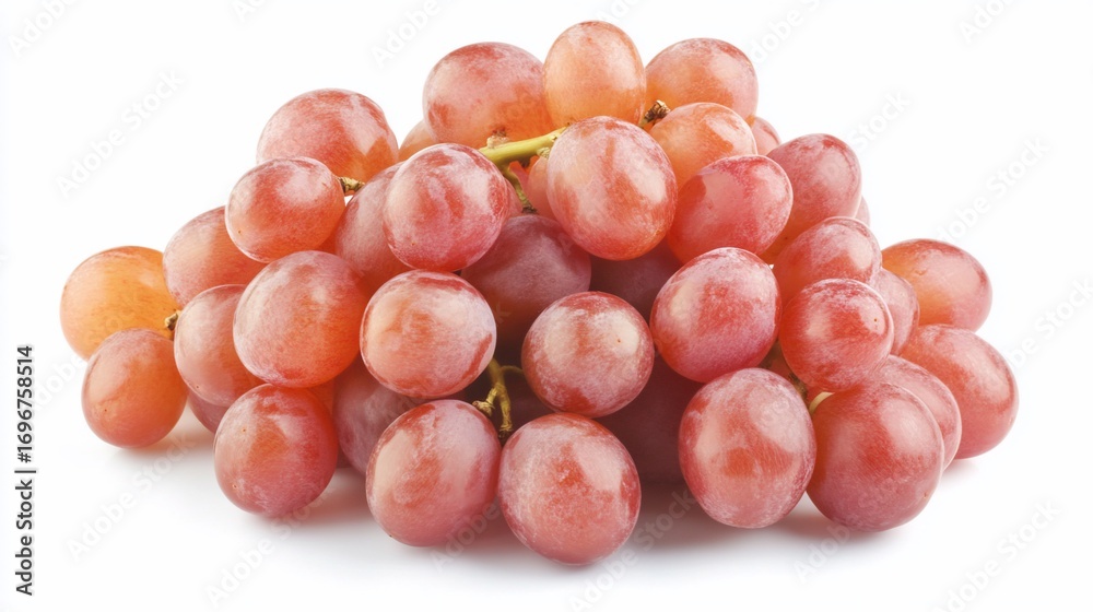 Fototapeta premium Heaped delicious ripe red grapes