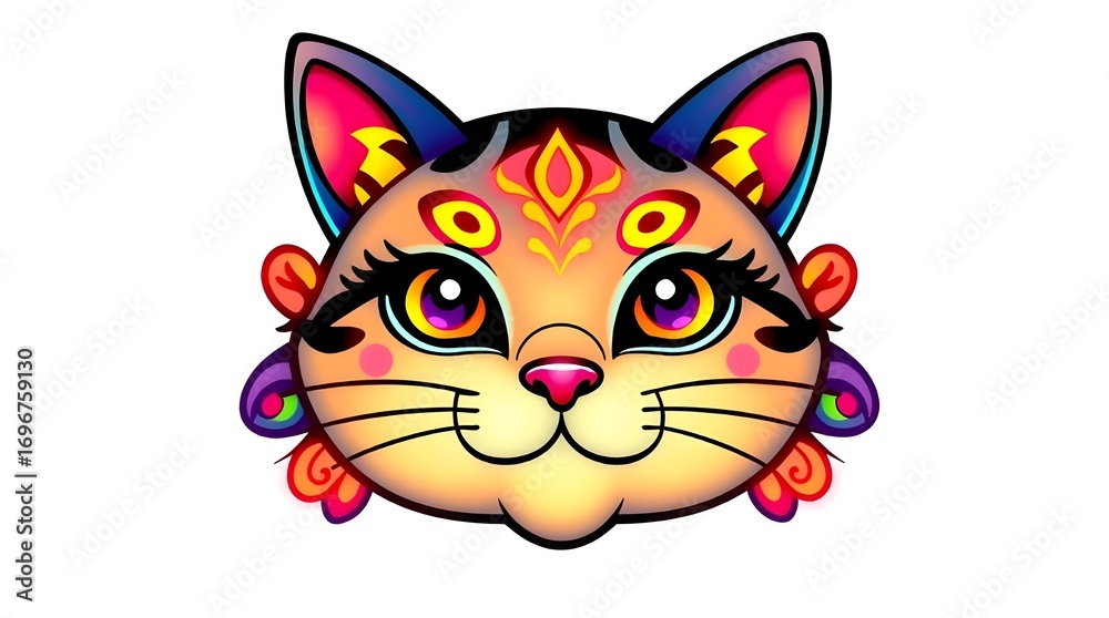 Obraz premium tiger head vector illustration
