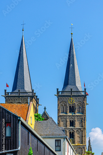 Two spires of the old castle church 