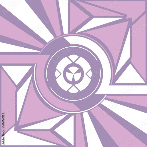 Romantic aztec seamless pattern in lavender and orchid