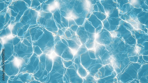 Sunlit water surface with rippled patterns. AI generated