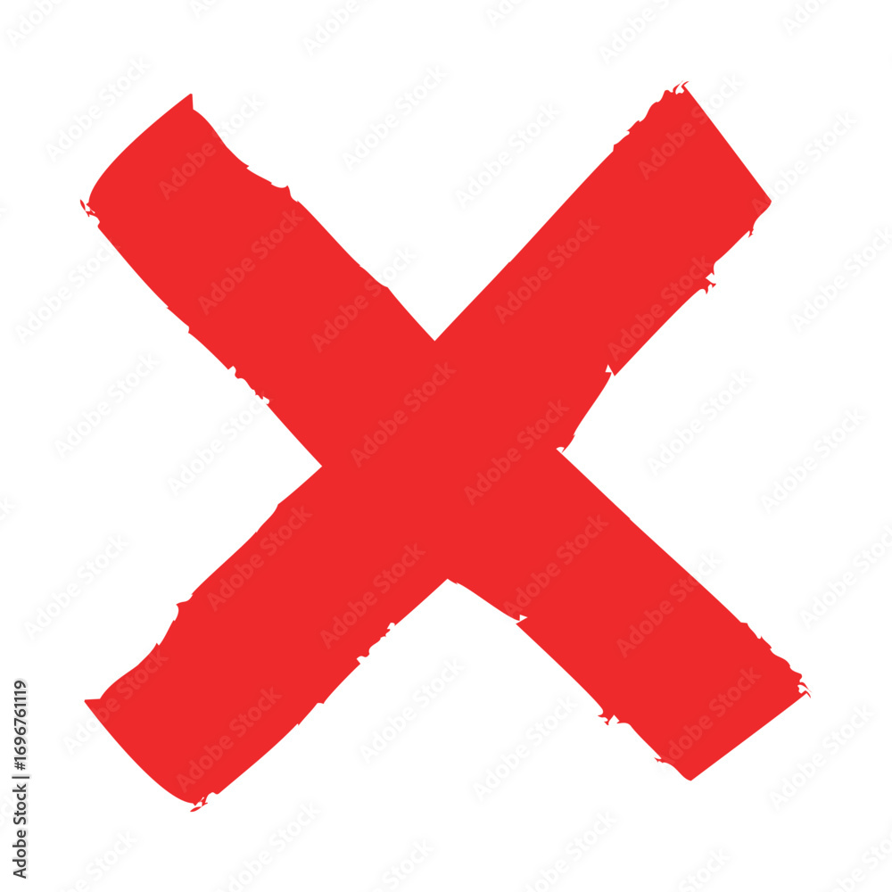 Obraz premium Red cross sign