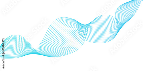 Elegant modern business and technology concept abstract flowing wave line design creating rhythmic movement, smooth contours, and modern abstract visual harmony.