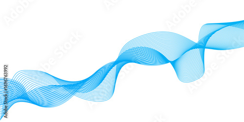 Abstract business and technology concept dynamic flowing wave line background with smooth curves, dynamic motion and minimalist modern geometric design.