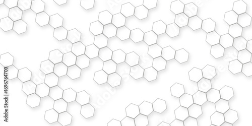 minimal geometric shapes, clean light texture, elegant futuristic pattern, modern geometric white background with various geometric hexagon, Modern white abstract background with smooth soft curves.