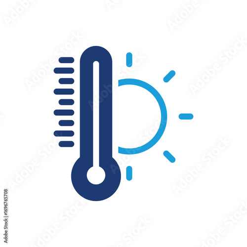 hot temperature colored icon vector design good for web or mobile app