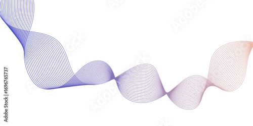 Abstract seamless geometric Elegant wave line or blending lines flowing across minimalist abstract background creating rhythmic motion and dynamic background.
