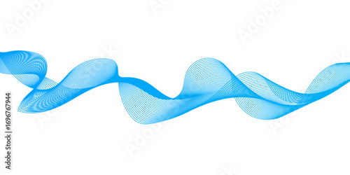 modern seamless geometric business concept Elegant blue wave line design featuring smooth flowing curves for modern abstract background and graphic layouts.
