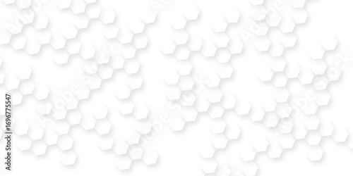 Business concept Clean white hexagon abstract empty smooth geometric hexagon background with geometric pattern creating modern minimal aesthetic for elegant design compositions and branding visuals.
