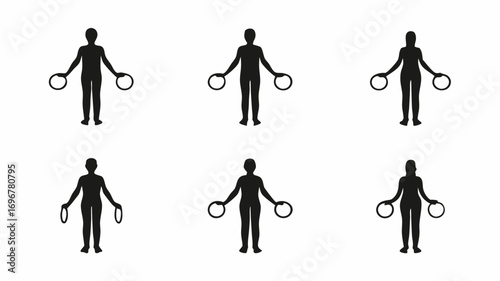 Dynamic performers showcase juggling skills with rings, inspiring movement and coordination