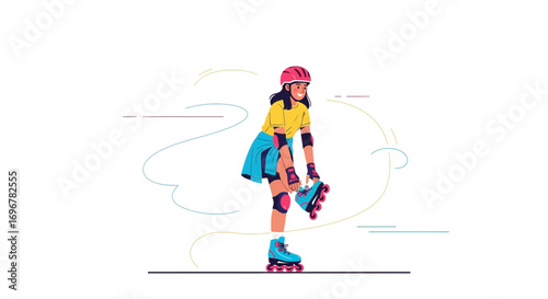 Joyful Person Prepares Roller Skates For Afternoon Adventure in Open Air