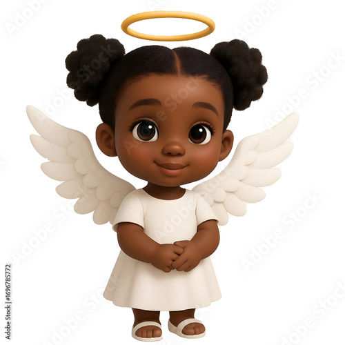 little angel with wings