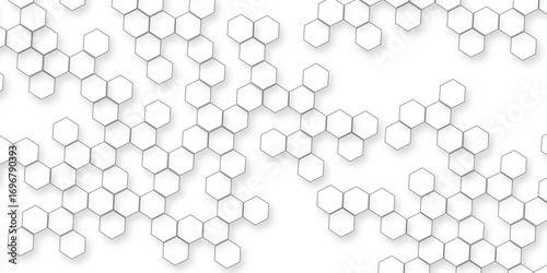 busines concept abstract white hexagon patterns, Modern white abstract background with smooth soft curves, minimal geometric shapes, clean light texture, elegant futuristic pattern.
