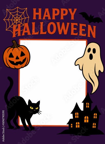 Halloween frame photocard 
