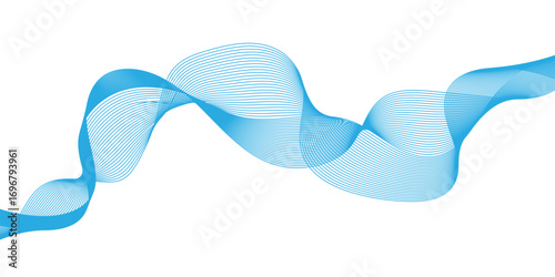Abstract wave line background with smooth flowing curves, dynamic motion effect, modern pattern, gradient flow, elegant decorative digital design.	