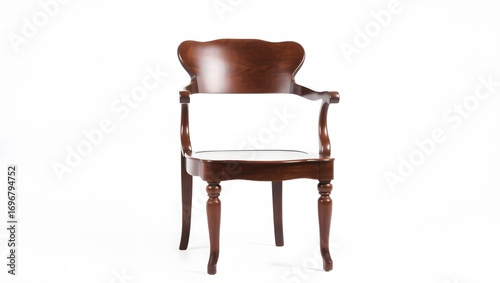 old chair isolated on white