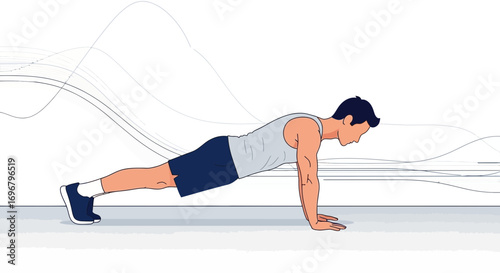 Strength Training Illustration Demonstrating Correct Form: Isolated Exercise Performance