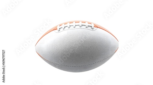 american football isolated on white