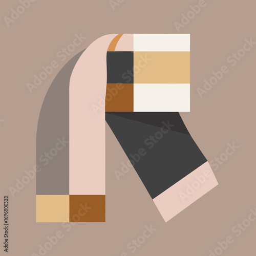 Abstract geometric art print minimalist design shapes colors abstract geometric