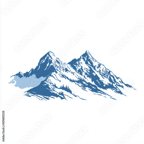mountain landscape vector