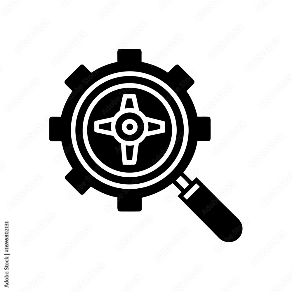 Obraz premium search engine optimization monotone icon 