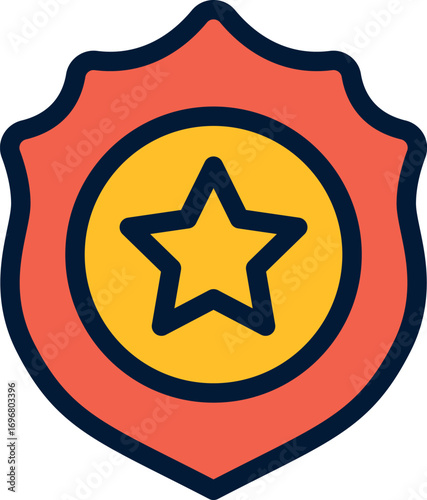Vector star of david, glossy gold badge with a shiny metallic design