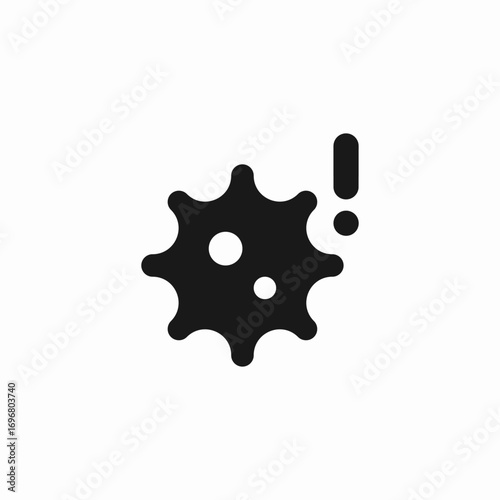 warning virus pandemic icon sign vector