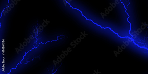 Massive lightning bolt with branches isolated on white background. A brilliant flash of lightning lights up the gloomy dark sky amidst a thunderstorm, energetic and mysterious, ideal for futuristic.