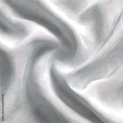 White fabric texture background seamless pattern cloth cotton silk textile material design backdrop abstract