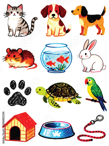 Adorable collection of cute pets and accessories, perfect for animal lovers and pet businesses.
